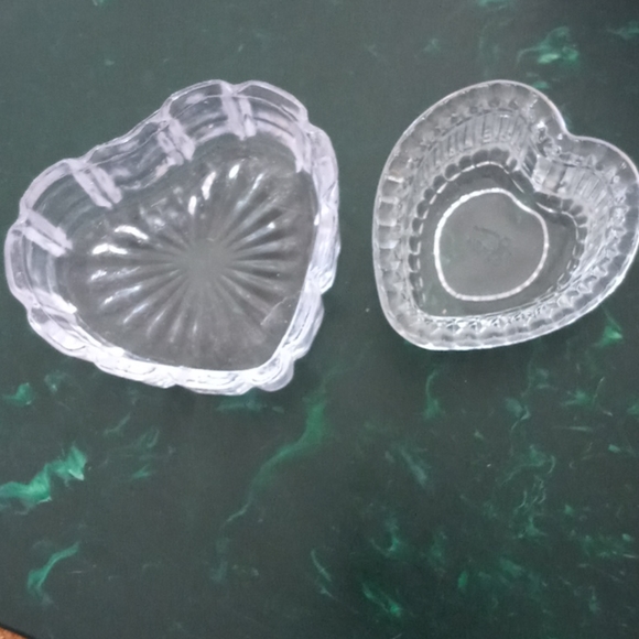 Vintage Home Interiors Glass Heart Shaped Trinket - Picture 6 of 6